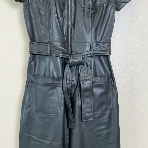 Anthropologie The Colette Weekend Jumpsuit by Maeve: Faux-Leather Edition - Picture 11 of 16